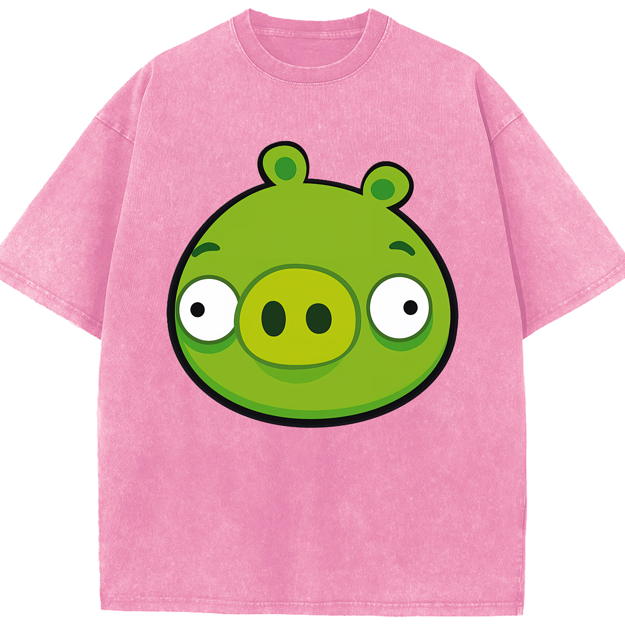 （画像用） Angry Birds アングリーバード 綿100% ヴィンテージ風 半袖Tシャツ（フロントプリント）